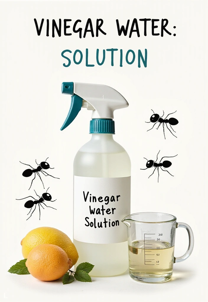 10 Ant Elimination Methods That Are Safe for Your Kids and Pets! - 1. Vinegar Water Solution