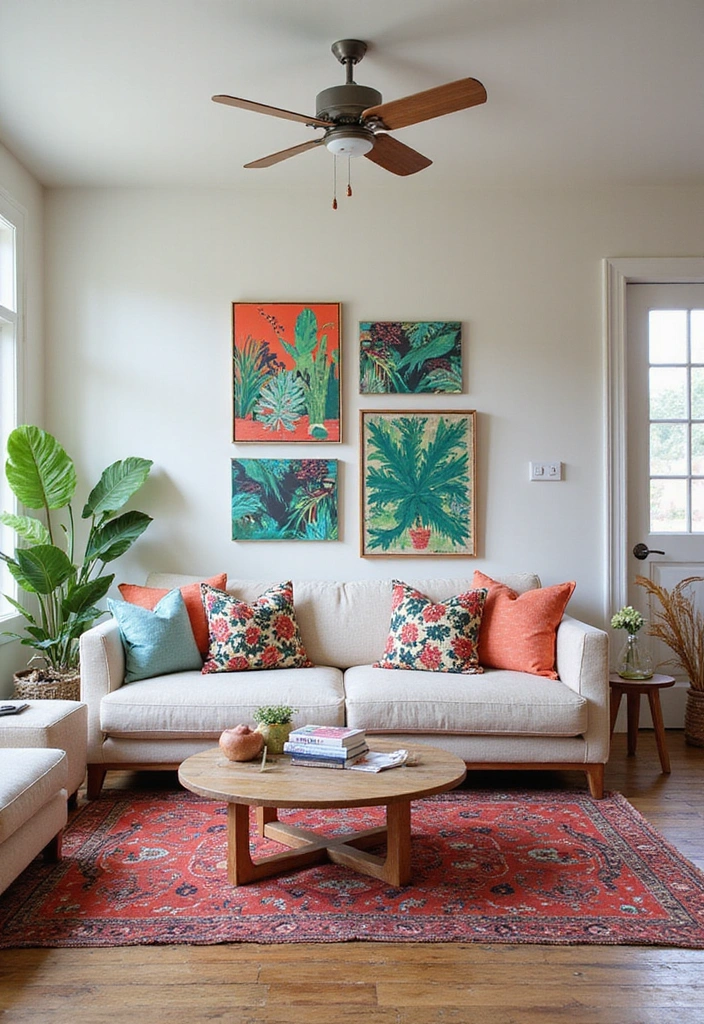 10 Tropical Decor Ideas That Will Bring a Slice of Paradise to Your Home This Summer! - 2. Bold Tropical Prints