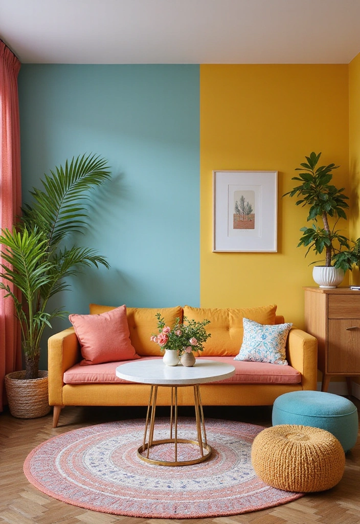 10 Tropical Decor Ideas That Will Bring a Slice of Paradise to Your Home This Summer! - 4. Vibrant Color Palette