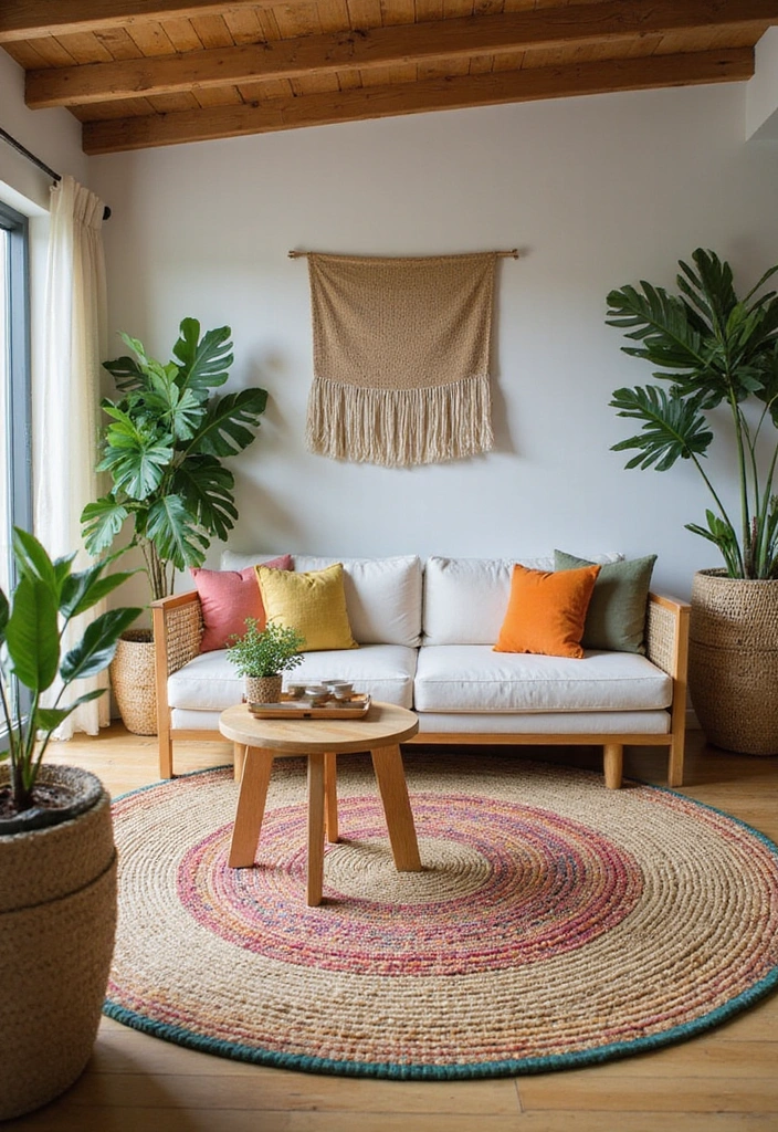 10 Tropical Decor Ideas That Will Bring a Slice of Paradise to Your Home This Summer! - 6. Natural Fiber Rugs