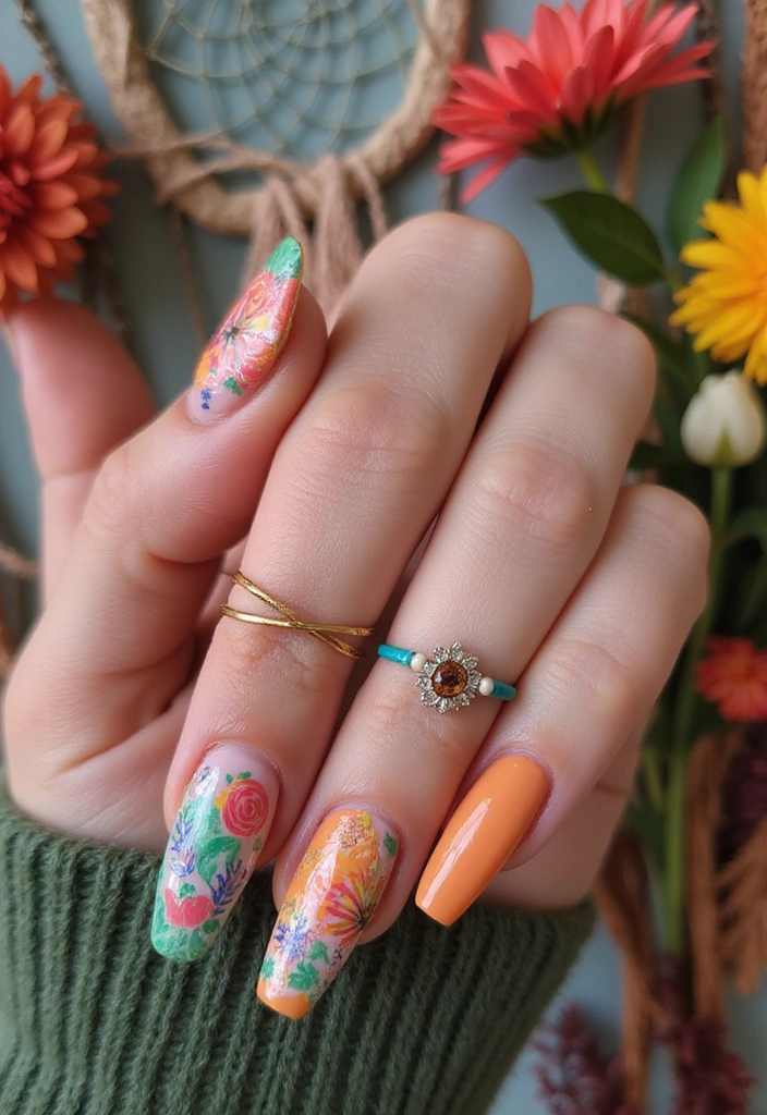 14 Nail Shapes That Will Rule Summer Nails 2025 (You'll Want to Try #3!) - 9. Flare Shape: The Bohemian Spirit