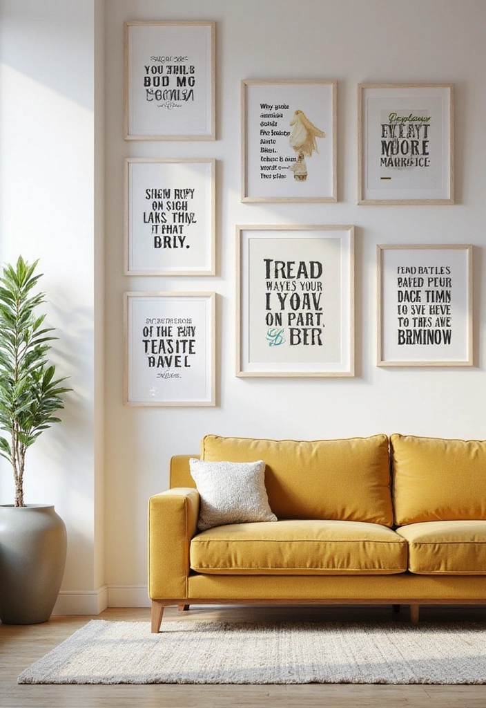 14 Summer Wall Decor Ideas That Will Make Your Walls Pop with Life (You’ll Love #10!) - 6. Inspirational Quotes