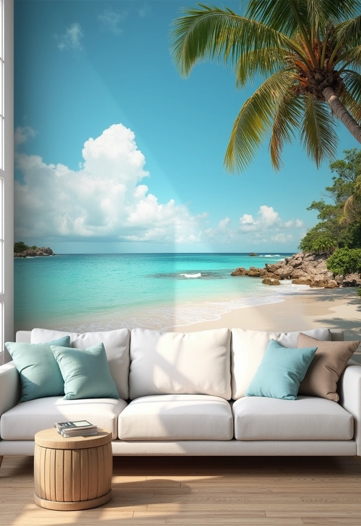 14 Summer Wall Decor Ideas That Will Make Your Walls Pop with Life (You’ll Love #10!) - 7. Coastal Scene Murals