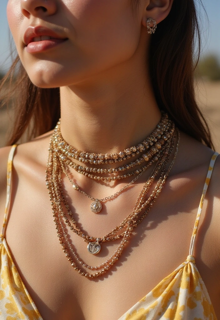 15 Summer Fashion Must-Haves for 2025 That Will Make You the Trendsetter! - 6. Ethereal Layered Necklaces