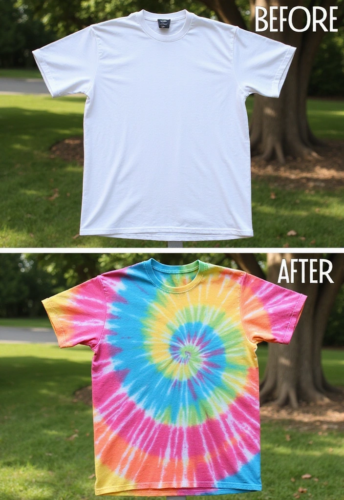 18 DIY Leavers Shirt Ideas That Will Let Your Creativity Shine on Graduation Day! - 1. Classic Tie-Dye