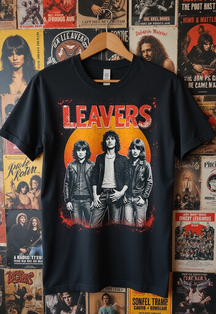 18 DIY Leavers Shirt Ideas That Will Let Your Creativity Shine on Graduation Day! - 13. Retro Band Tee Style