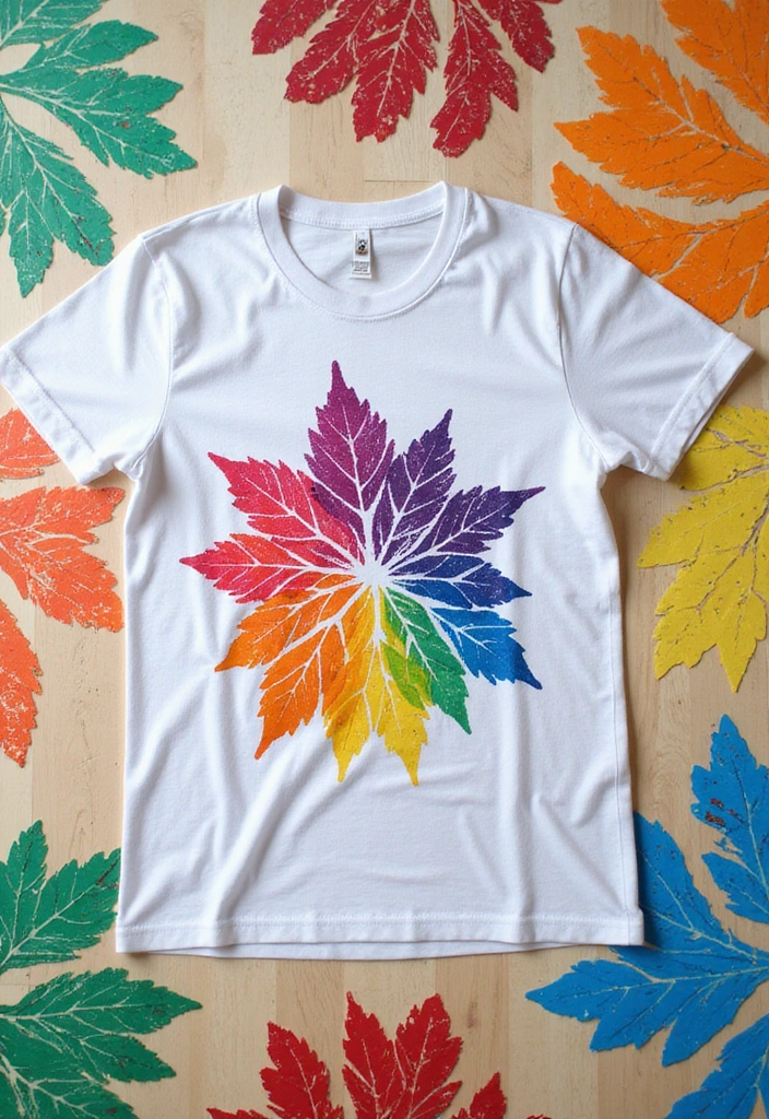 18 DIY Leavers Shirt Ideas That Will Let Your Creativity Shine on Graduation Day! - 17. Colorful Stencil Art