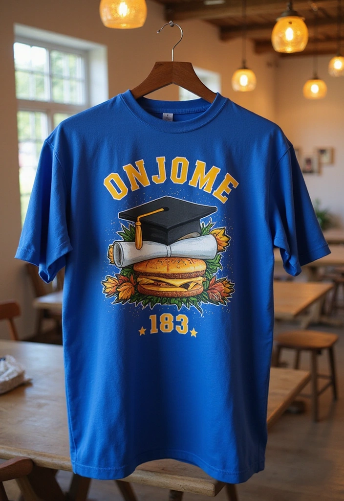 18 DIY Leavers Shirt Ideas That Will Let Your Creativity Shine on Graduation Day! - 18. Custom Name and Year