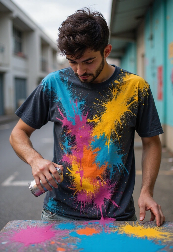 18 DIY Leavers Shirt Ideas That Will Let Your Creativity Shine on Graduation Day! - 5. Graffiti-Inspired Designs