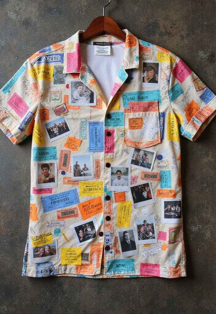 18 DIY Leavers Shirt Ideas That Will Let Your Creativity Shine on Graduation Day! - 6. Themed Collage Shirt