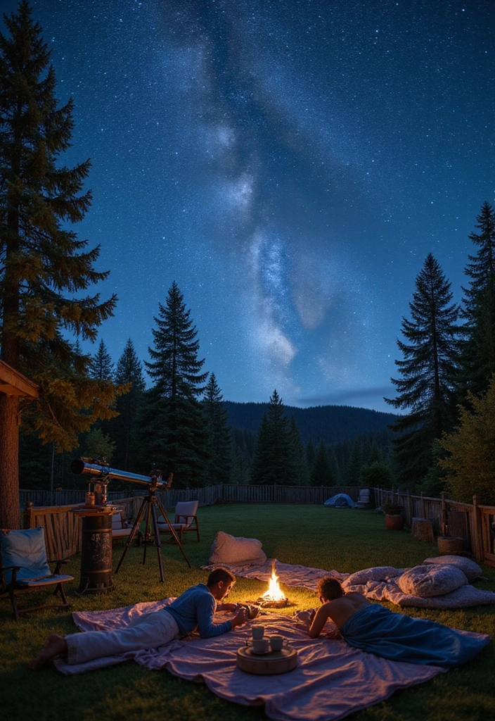 18 Outdoor Party Ideas That'll Make Your Summer Gatherings Unforgettable! - 10. Star Gazing Party
