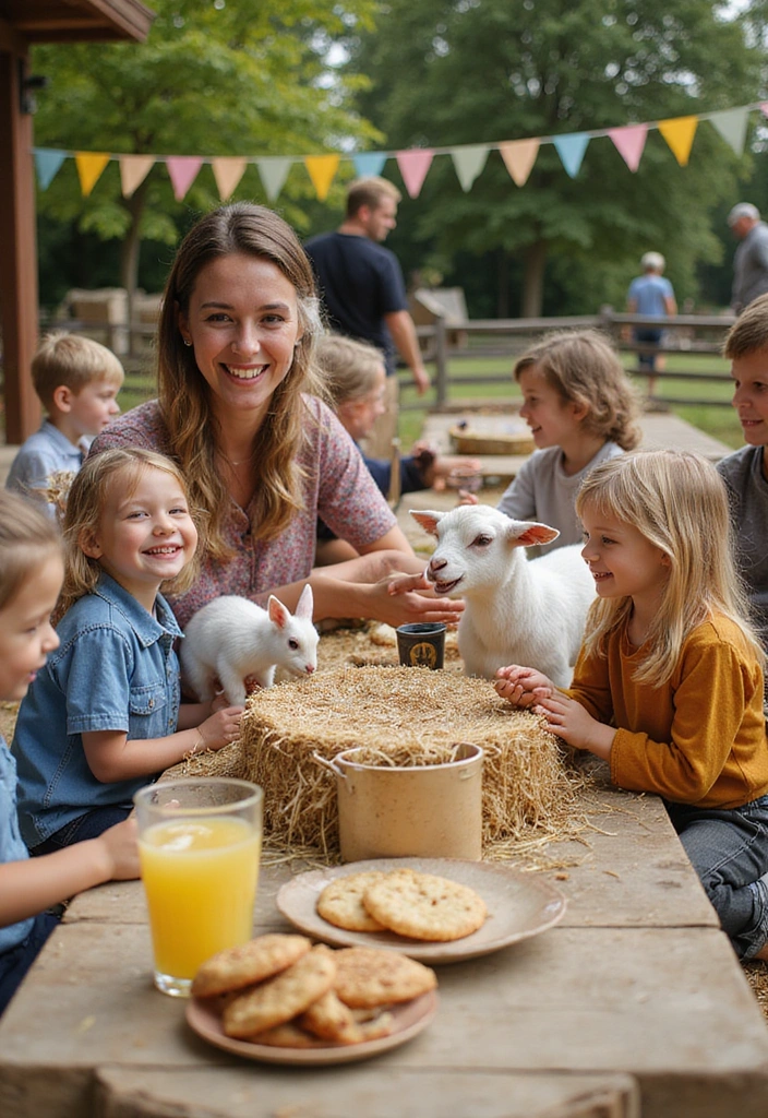 18 Outdoor Party Ideas That'll Make Your Summer Gatherings Unforgettable! - 11. Farm Animal Petting Party