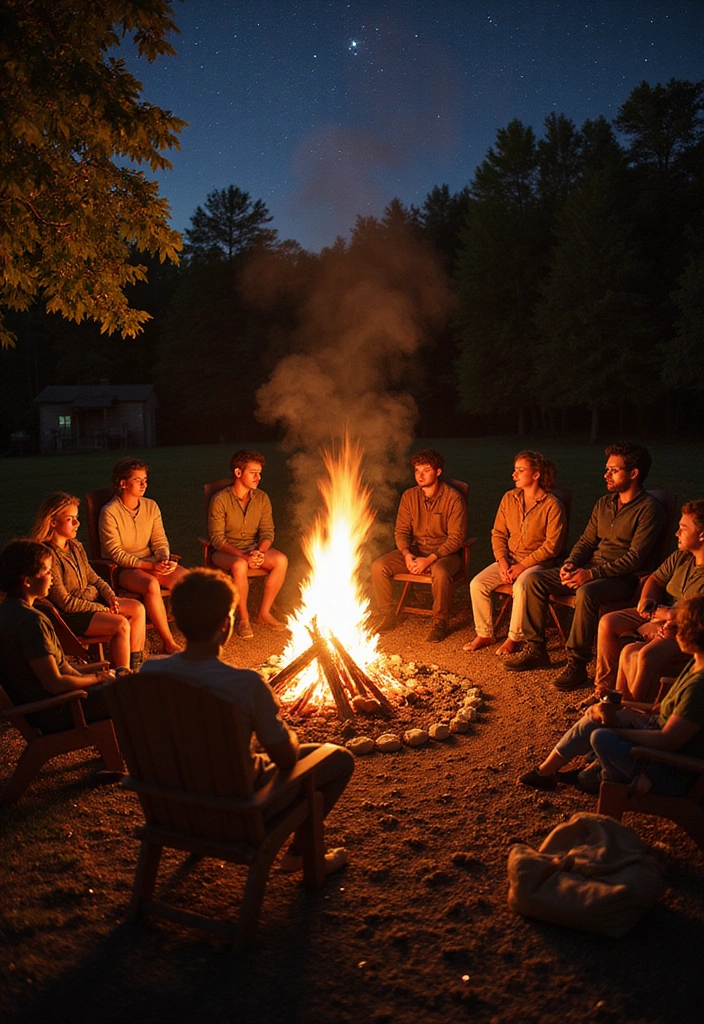 18 Outdoor Party Ideas That'll Make Your Summer Gatherings Unforgettable! - 17. Outdoor Bonfire Party