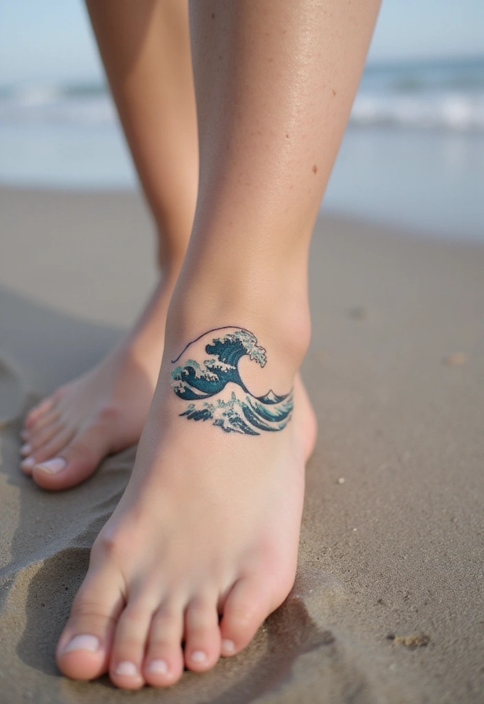 21 Minimalist Small Tattoo Ideas That Will Leave You Breathless (You’ll Love #10!) - 5. The Simple Wave