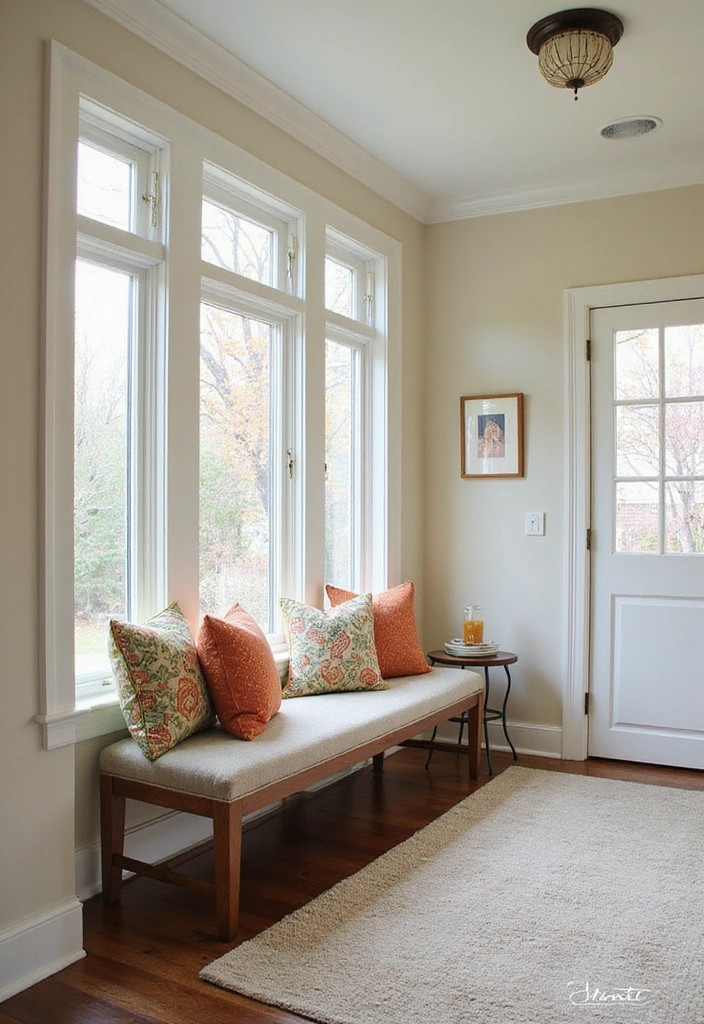 21 Summer Entryway Decor Tips That Will Make a Lasting First Impression (You Can't Miss #3!) - 17. Cozy Seating