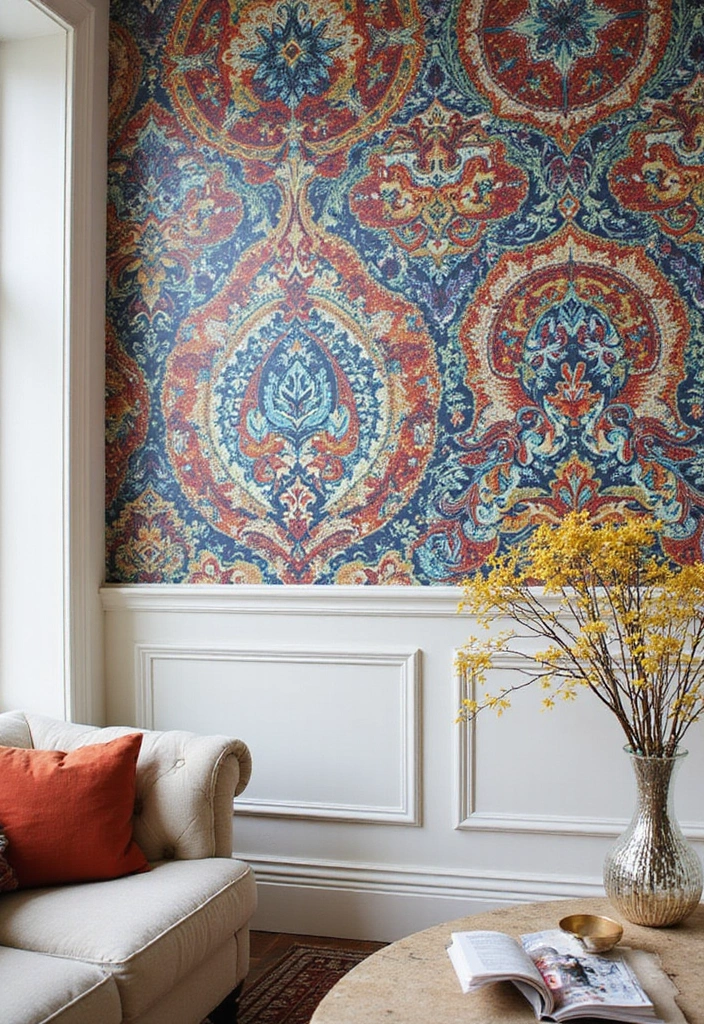 10 DIY Home Improvement Projects That'll Transform Your Space Overnight! - 3. Install Peel-and-Stick Wallpaper