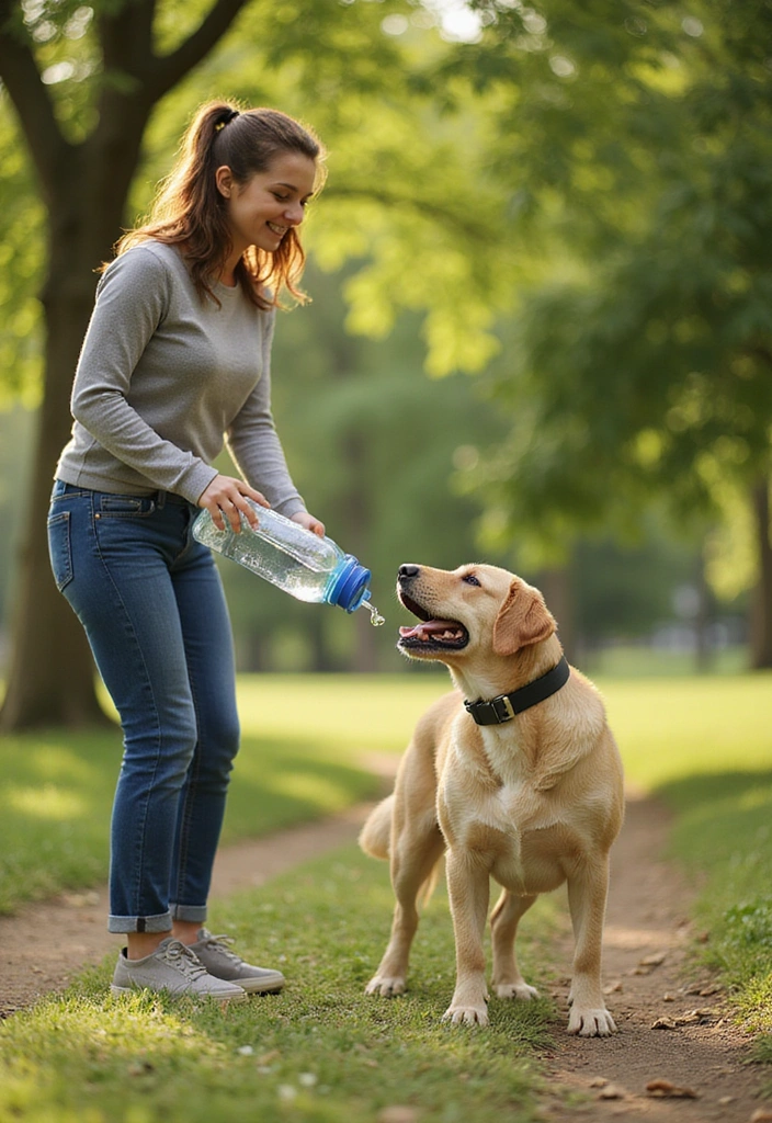 10 Genius Ways to Keep Your Pets Hydrated This Summer (You Won't Believe #5!) - 6. Hydration during Walks