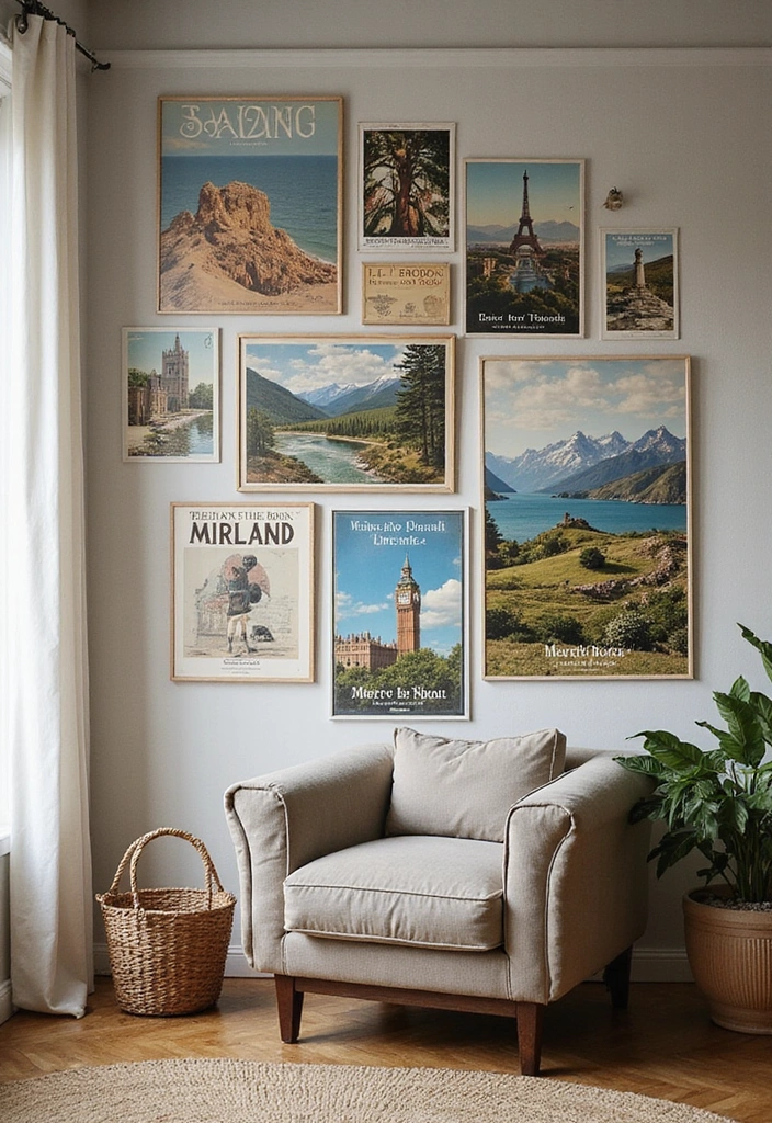 10 Stunning Vintage Wall Art Pieces That Will Transform Your Space (You Won't Believe #4!) - 3. Vintage Travel Posters
