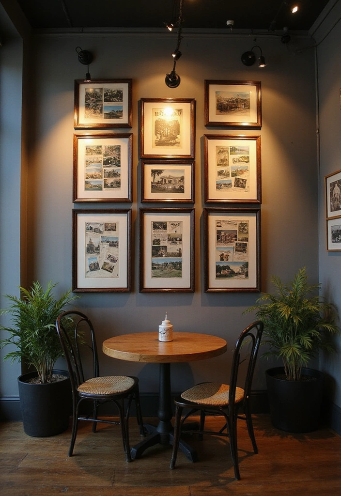 10 Stunning Vintage Wall Art Pieces That Will Transform Your Space (You Won't Believe #4!) - 5. Framed Vintage Postcards