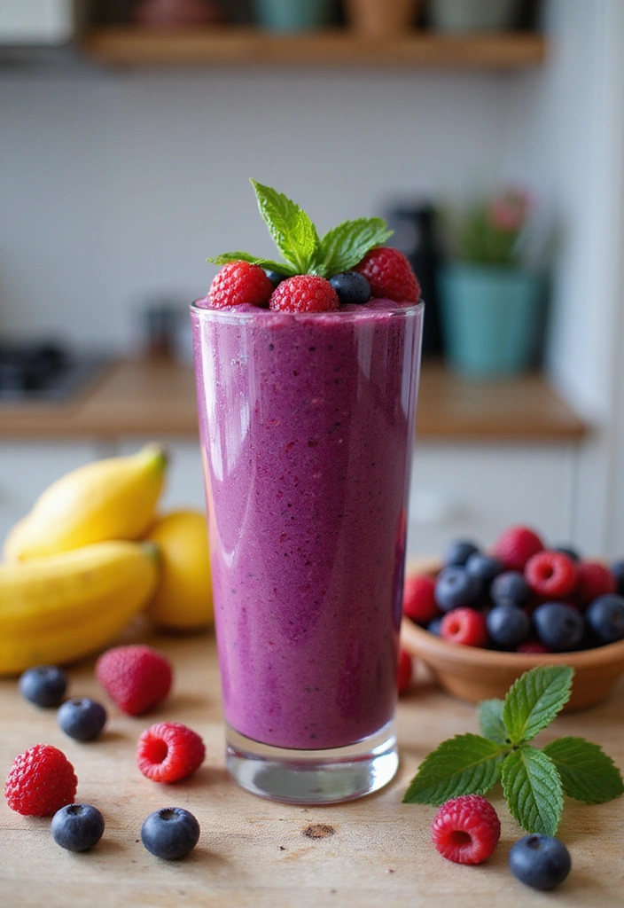 12 Delectable Ways to Stay Hydrated This Summer (You Won't Believe #7!) - 2. Berry Blast Smoothie