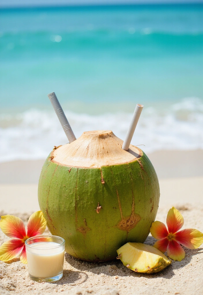 12 Delectable Ways to Stay Hydrated This Summer (You Won't Believe #7!) - 5. Coconut Water Delight