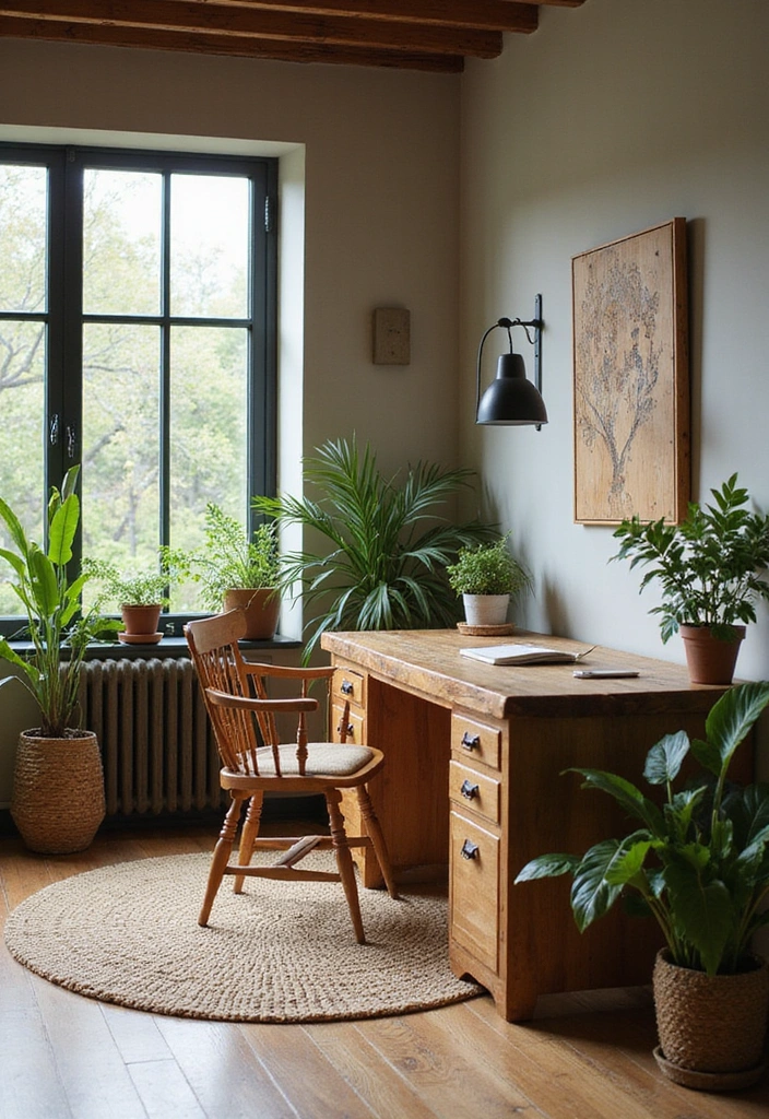 12 Modern Office Space Inspirations That'll Make You Want to Work from Home! - 3. Nature-Inspired Retreat