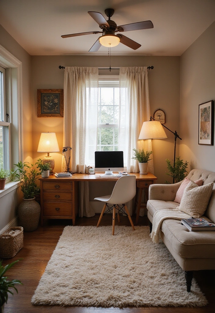 12 Modern Office Space Inspirations That'll Make You Want to Work from Home! - 6. Cozy and Comfortable