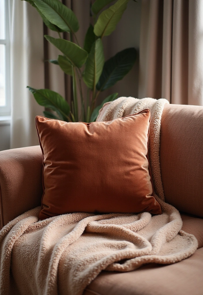 15 Colorful Throw Pillow Ideas That'll Instantly Brighten Your Living Room! - 3. Textured Fabrics