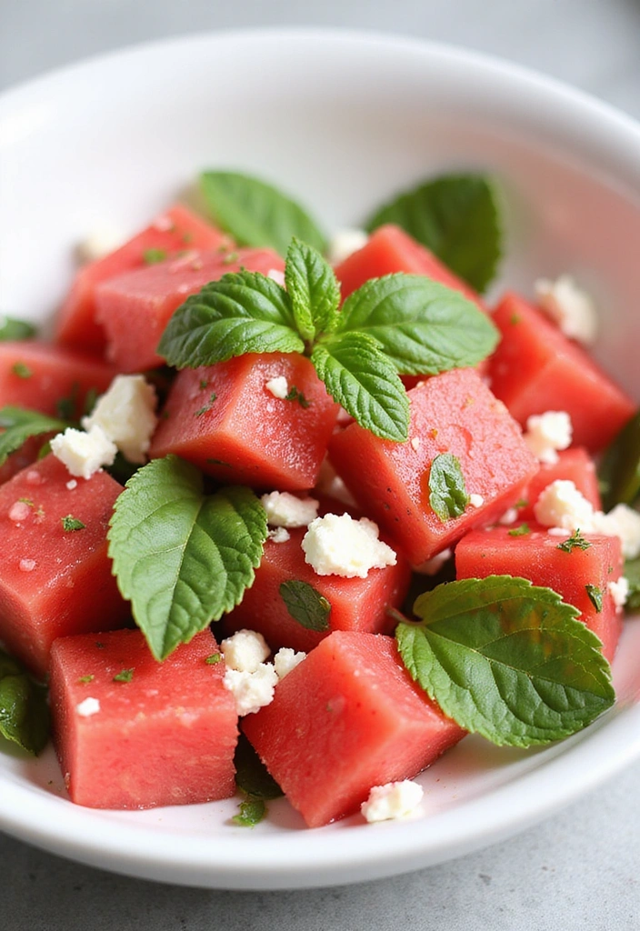 15 Refreshing Summer Salads That'll Make You Feel Like It's Always Vacation Time! - 1. Watermelon Feta Salad