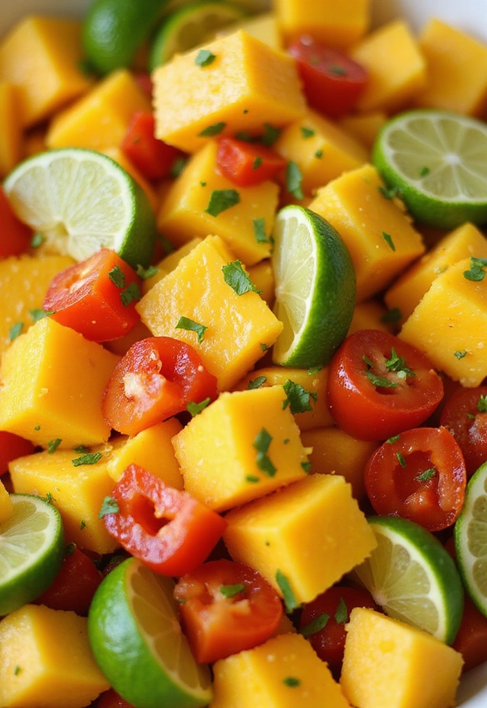 15 Refreshing Summer Salads That'll Make You Feel Like It's Always Vacation Time! - 7. Tropical Mango Salad