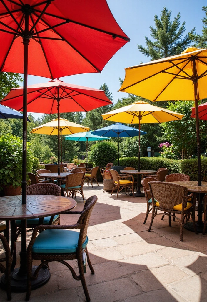 15 Stunning Summer Home Accessories to Transform Your Outdoor Space (You Won't Believe #8!) - 10. Colorful Outdoor Umbrellas