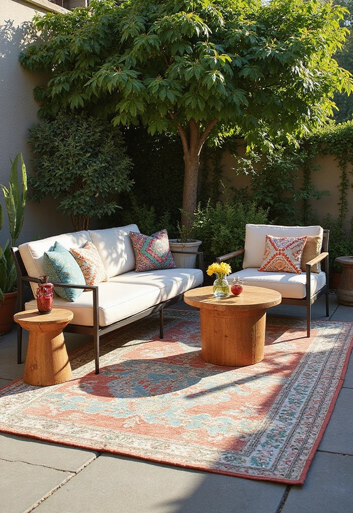 15 Stunning Summer Home Accessories to Transform Your Outdoor Space (You Won't Believe #8!) - 2. Chic Outdoor Rugs