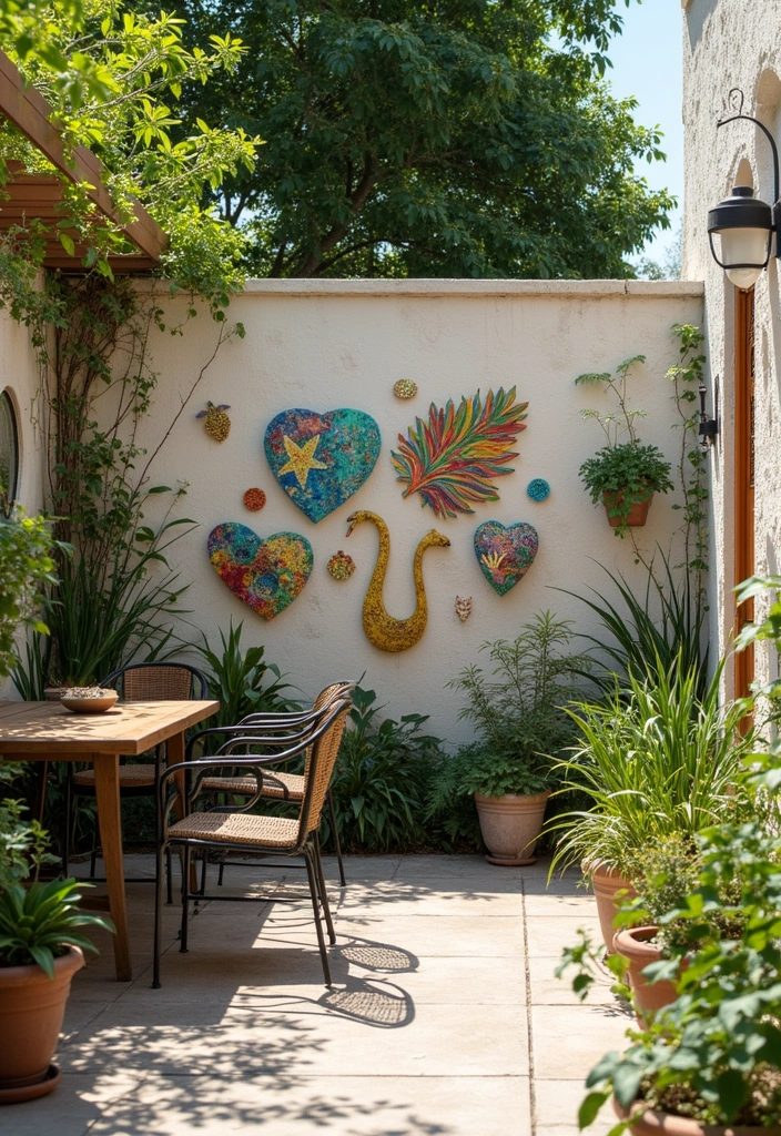 15 Stunning Summer Home Accessories to Transform Your Outdoor Space (You Won't Believe #8!) - 8. Unique Outdoor Wall Art