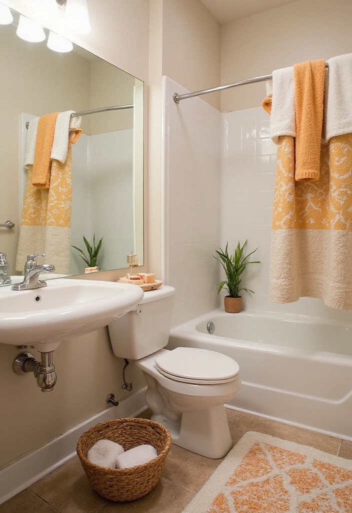 18 Jaw-Dropping Bathroom Transformations That Cost Less Than $500! - 8. Fresh Linens for a Quick Update