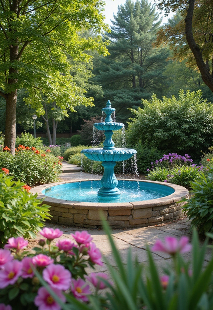 18 Vibrant Garden Decor Ideas That Will Make Your Backyard a Summer Paradise! - 11. Vibrant Water Features