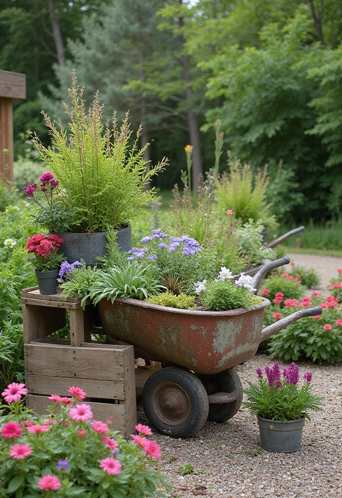 18 Vibrant Garden Decor Ideas That Will Make Your Backyard a Summer Paradise! - 18. Unique Plant Displays