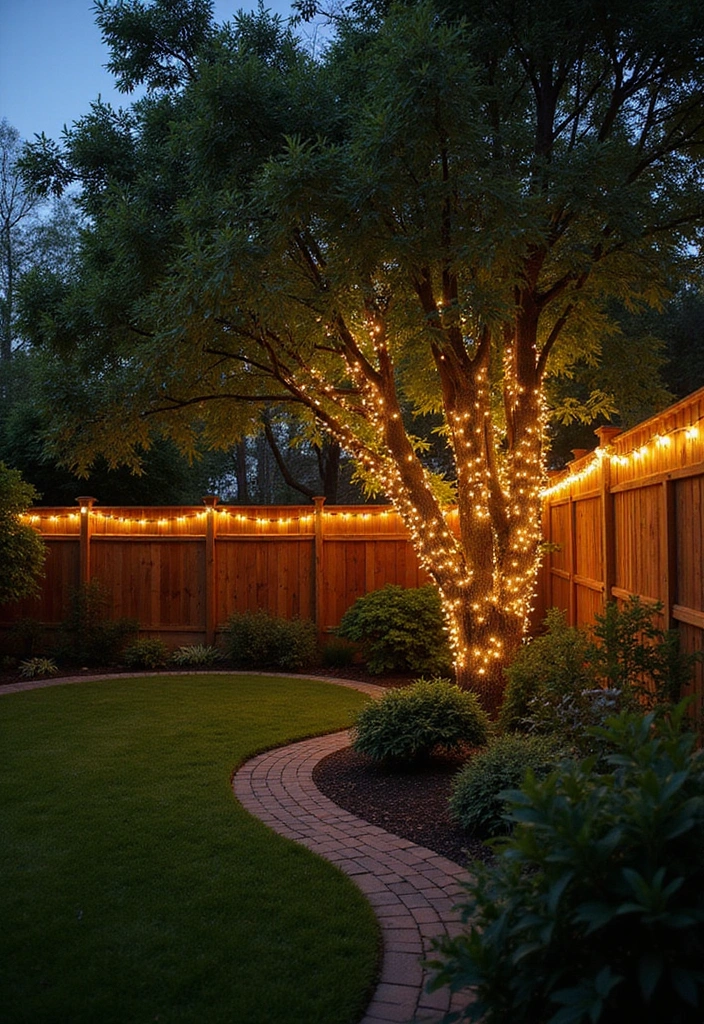 18 Vibrant Garden Decor Ideas That Will Make Your Backyard a Summer Paradise! - 2. Whimsical Fairy Lights