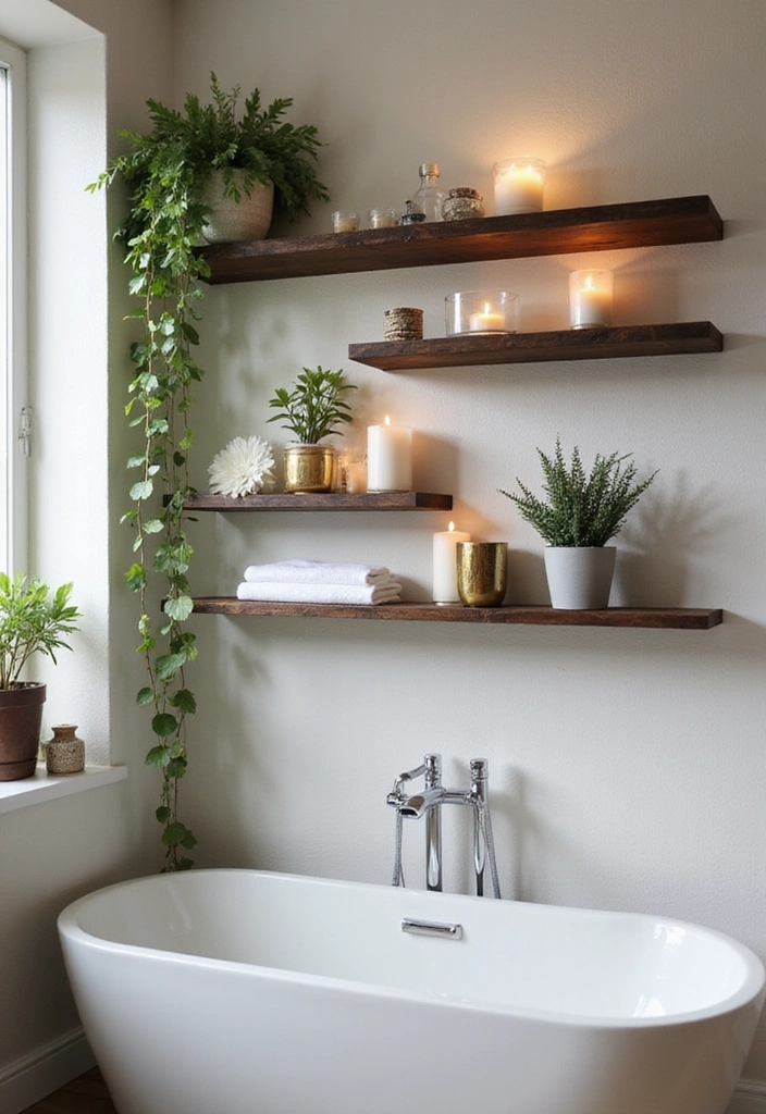 19 IKEA Bathroom Decor Ideas That'll Turn Your Space into a Relaxing Oasis (On a Budget!) - 1. Floating Shelves for a Clean Look
