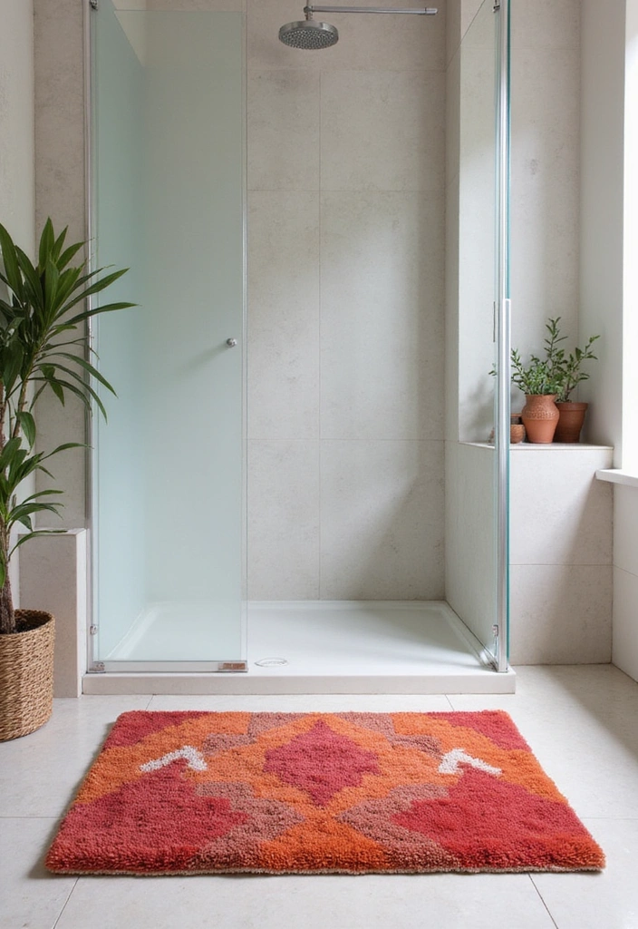 19 IKEA Bathroom Decor Ideas That'll Turn Your Space into a Relaxing Oasis (On a Budget!) - 13. Striking Shower Mats
