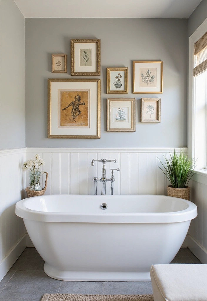 19 IKEA Bathroom Decor Ideas That'll Turn Your Space into a Relaxing Oasis (On a Budget!) - 14. Unique Wall Art