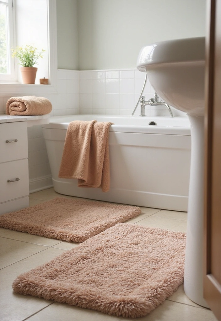 19 IKEA Bathroom Decor Ideas That'll Turn Your Space into a Relaxing Oasis (On a Budget!) - 6. Bath Mats for Comfort