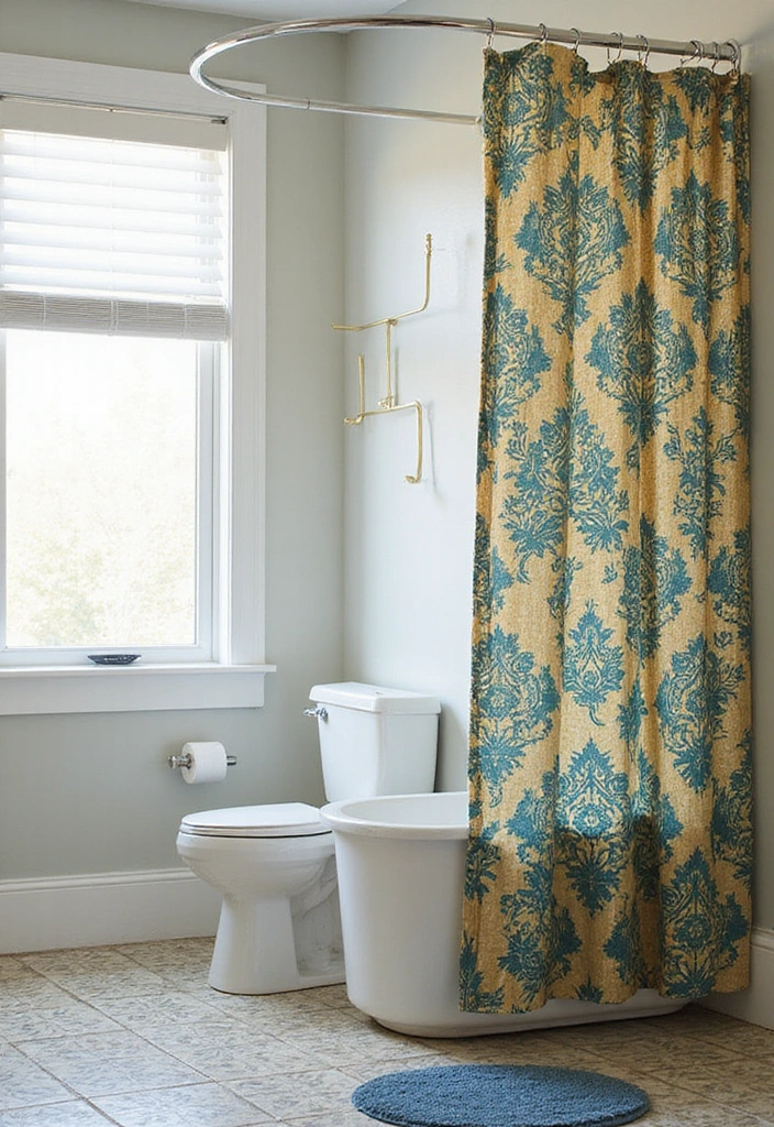 19 IKEA Bathroom Decor Ideas That'll Turn Your Space into a Relaxing Oasis (On a Budget!) - 7. Elegant Shower Curtain