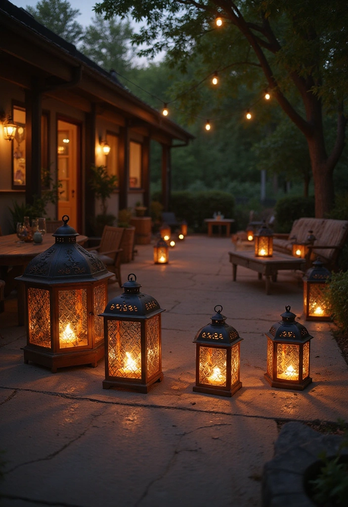 22 Decorative Lighting Ideas That Will Make Your Home Shine Like Never Before! - 11. Lanterns: Rustic and Chic