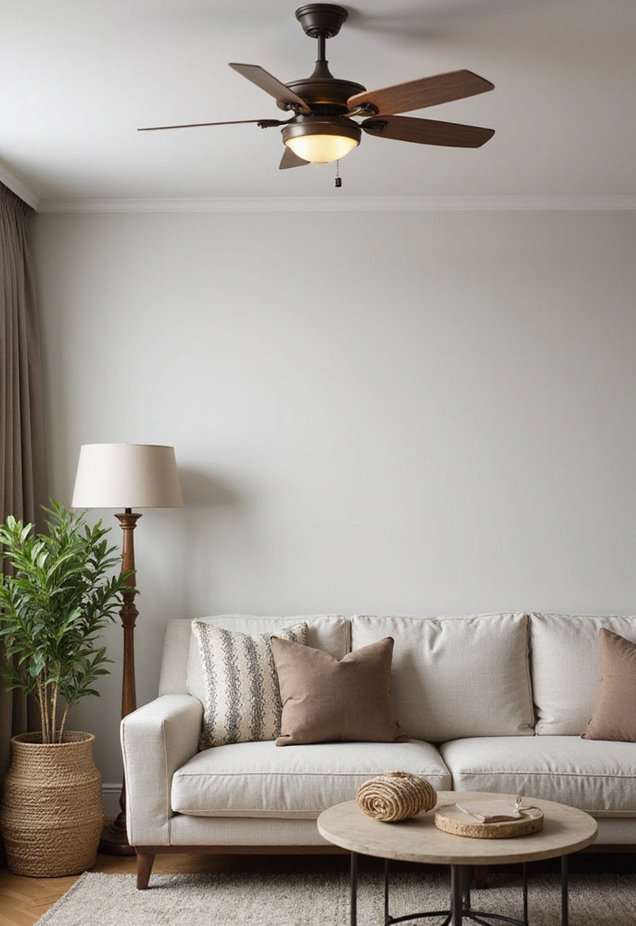 22 Decorative Lighting Ideas That Will Make Your Home Shine Like Never Before! - 16. Ceiling Fans with Lights: Practical and Stylish