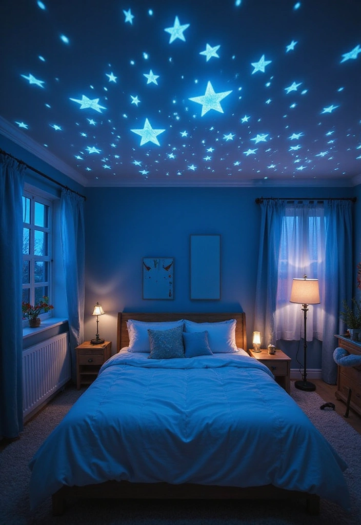 22 Decorative Lighting Ideas That Will Make Your Home Shine Like Never Before! - 17. Glow in the Dark Elements: Fun and Whimsical