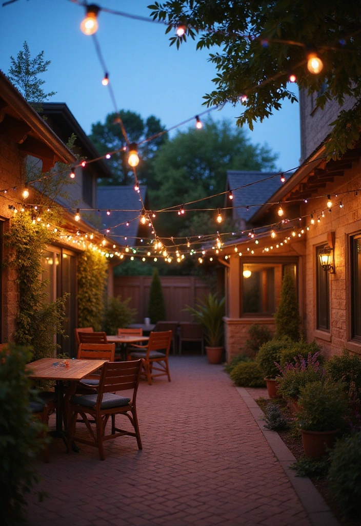 22 Decorative Lighting Ideas That Will Make Your Home Shine Like Never Before! - 7. String Lights: Fun and Festive