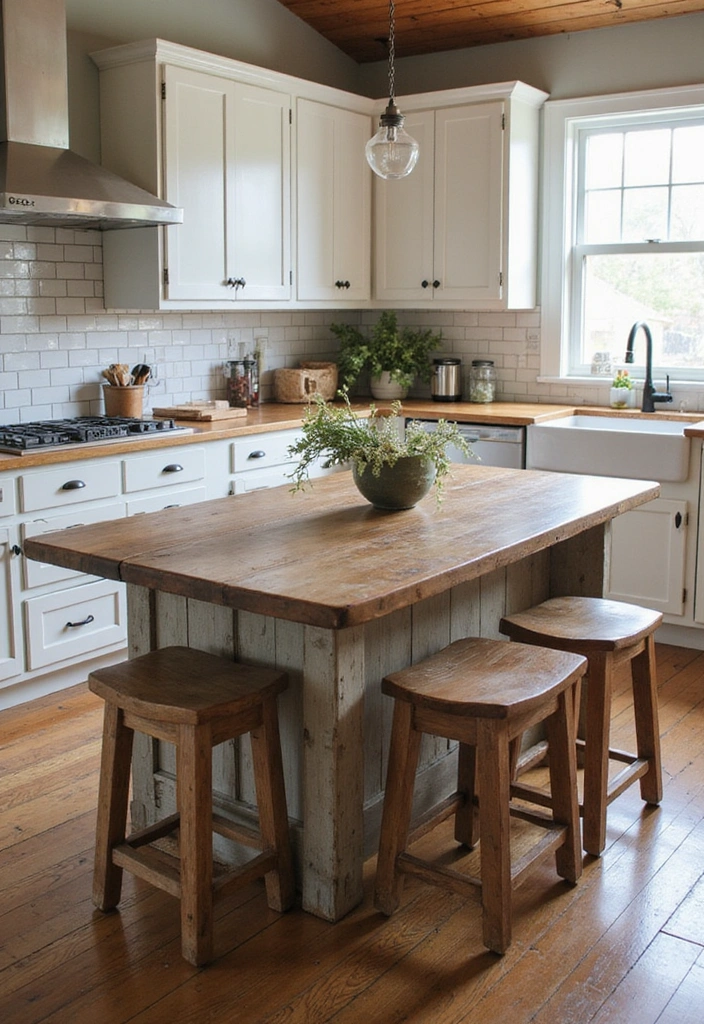 25 Farmhouse Kitchen Decor Ideas That'll Transform Your Space into a Cozy Retreat! - 10. Farmhouse-Style Furniture