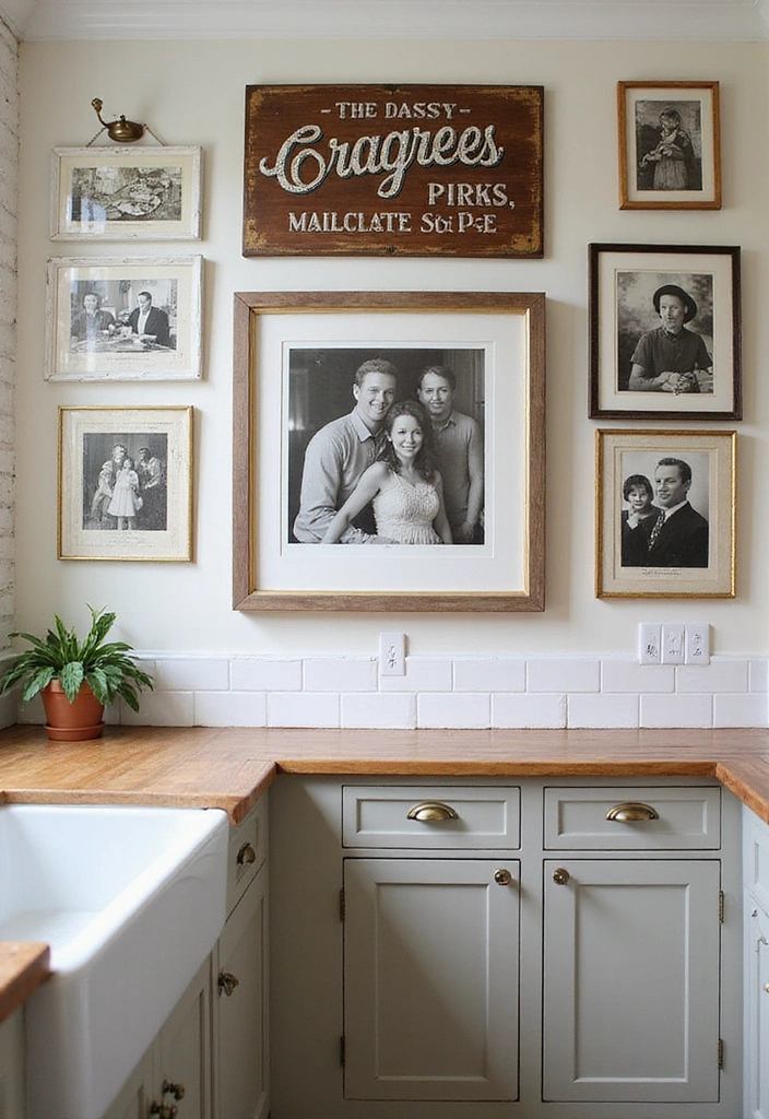 25 Farmhouse Kitchen Decor Ideas That'll Transform Your Space into a Cozy Retreat! - 11. Statement Wall Art
