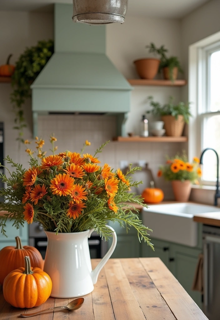 25 Farmhouse Kitchen Decor Ideas That'll Transform Your Space into a Cozy Retreat! - 15. Seasonal Decorations