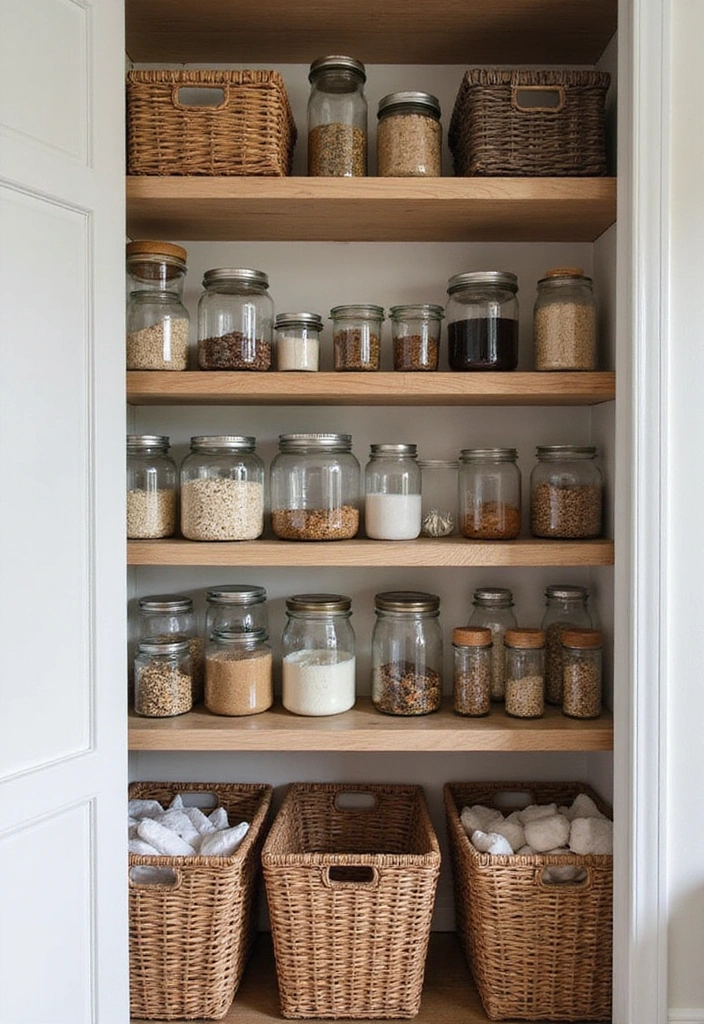 25 Farmhouse Kitchen Decor Ideas That'll Transform Your Space into a Cozy Retreat! - 16. Farmhouse Pantry